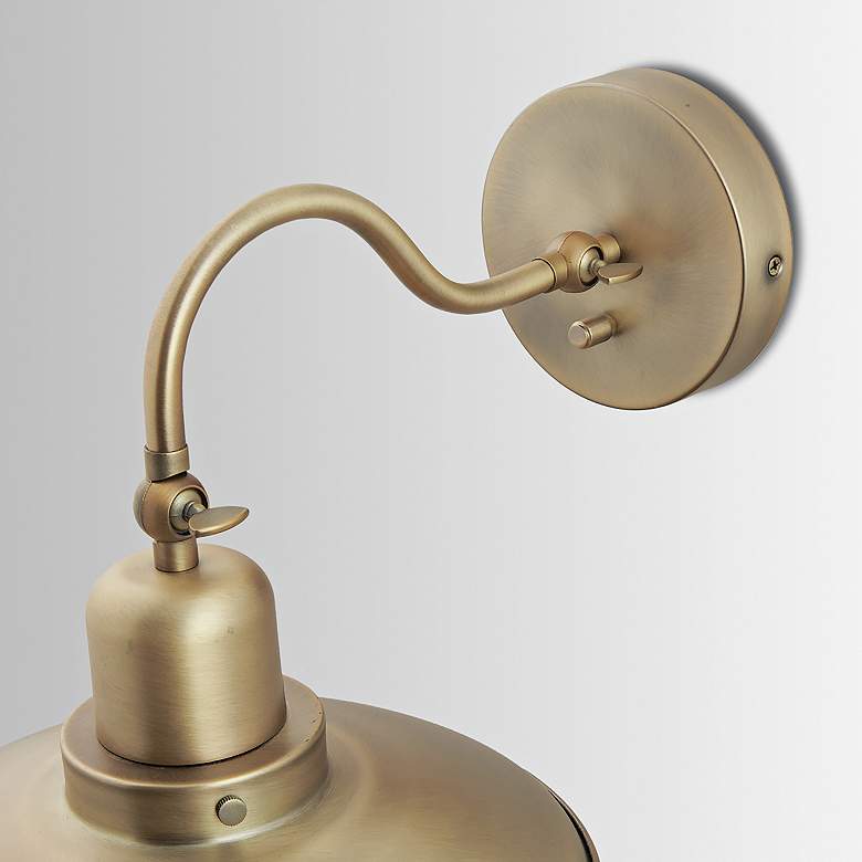Image 4 Capital Dewitt 17 3/4" High Aged Brass Wall Sconce more views
