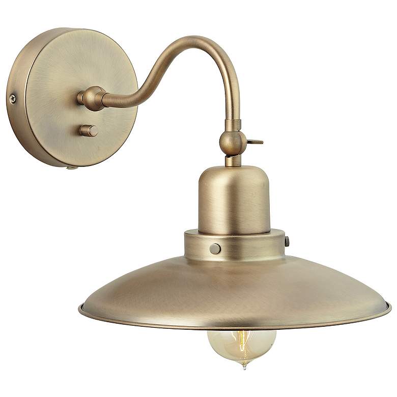 Image 5 Capital Dewitt 17 3/4" High Aged Brass Wall Sconce more views