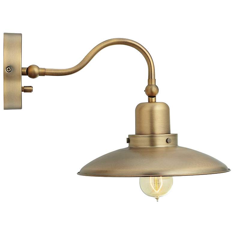 Image 7 Capital Dewitt 17 3/4" High Aged Brass Wall Sconce more views