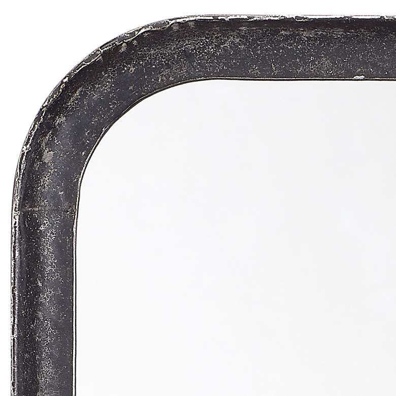 Image 3 Capital Distressed Black 15 3/4 inch x 39 1/2 inch Wall Mirror more views