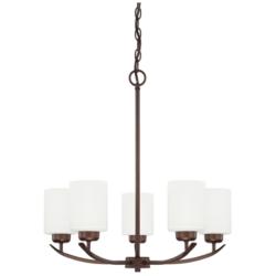 Capital Dixon 23" Wide Bronze 5-Light Chandelier
