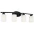Capital Dixon 28 1/2" Wide Matte Black 4-Light Bath Light