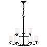 2_Capital Dixon 28" Wide Matte Black 9-Light Chandelier