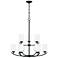 Capital Dixon 28" Wide Matte Black 9-Light Chandelier