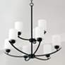 3_Capital Dixon 28" Wide Matte Black 9-Light Chandelier more views