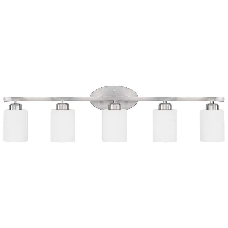 Image 1 Capital Dixon 36 3/4" Wide Brushed Nickel 5-Light Bath Light