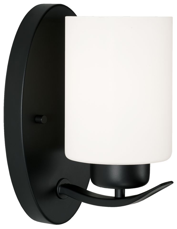 Image 2 Capital Dixon 8 1/4" High Matte Black Wall Sconce