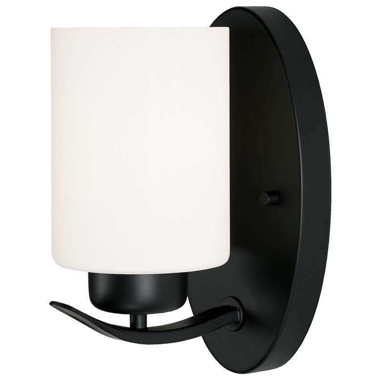 Image 2 Capital Dixon 8 1/4" High Matte Black Wall Sconce