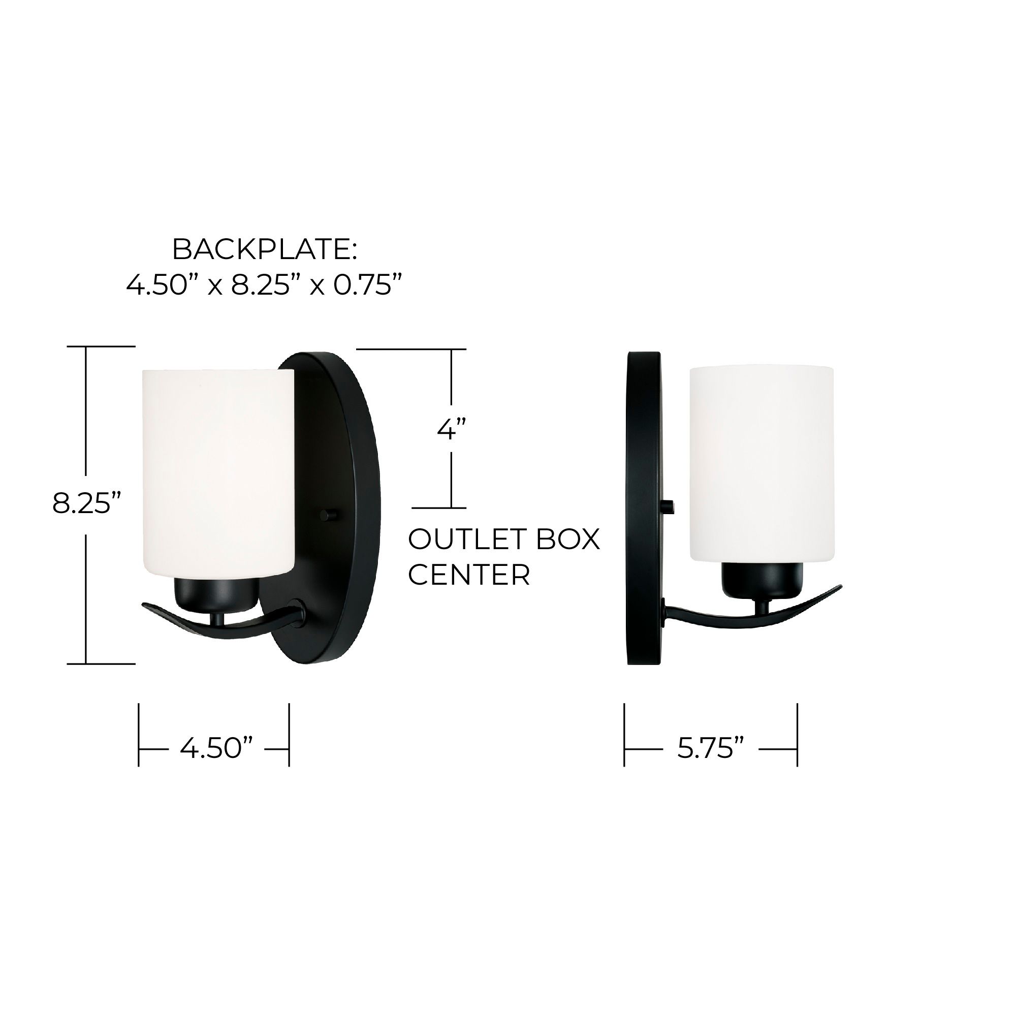 Image 5 Capital Dixon 8 1/4" High Matte Black Wall Sconce more views