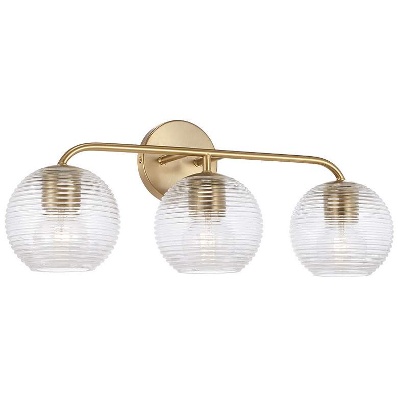 Image 2 Capital Dolan 24 1/2" Wide Matte Brass 3-Light Bath Light