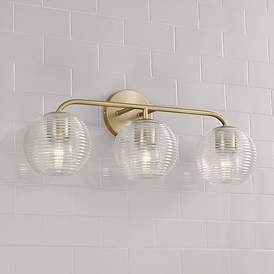 Image1 of Capital Dolan 24 1/2" Wide Matte Brass 3-Light Bath Light