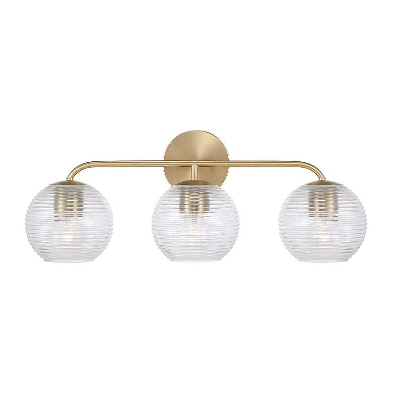 Image 4 Capital Dolan 24 1/2" Wide Matte Brass 3-Light Bath Light more views