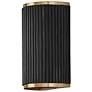 2_Capital Donovan 12" High Brass Black Stain Wall Sconce