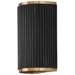 Capital Donovan 12" High Brass Black Stain Wall Sconce