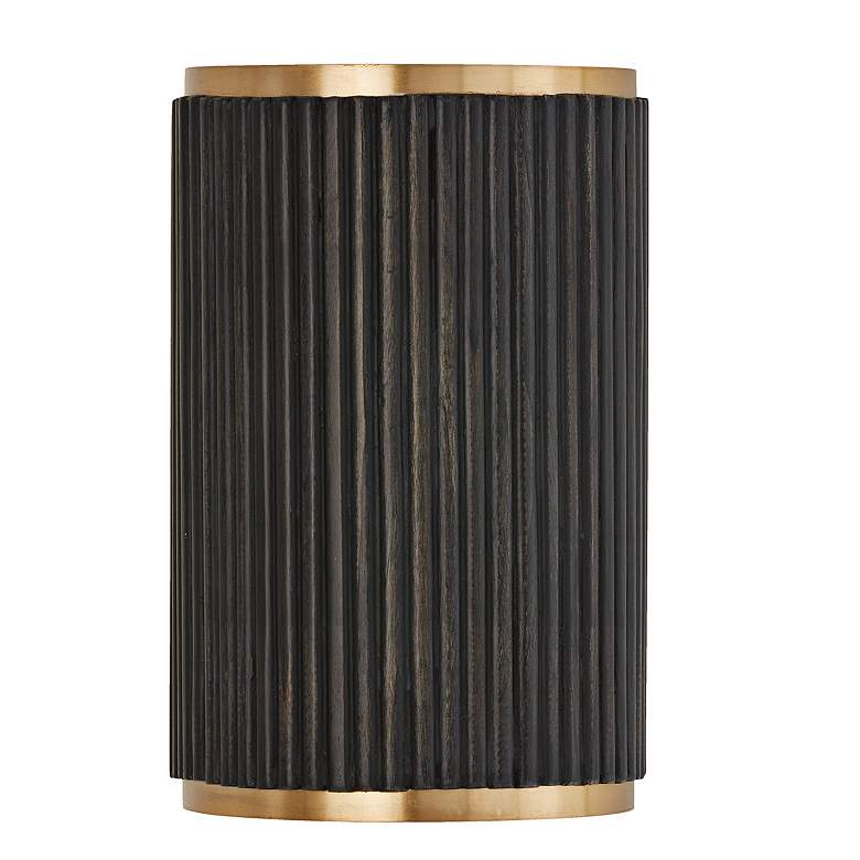Image 4 Capital Donovan 12" High Brass Black Stain Wall Sconce more views