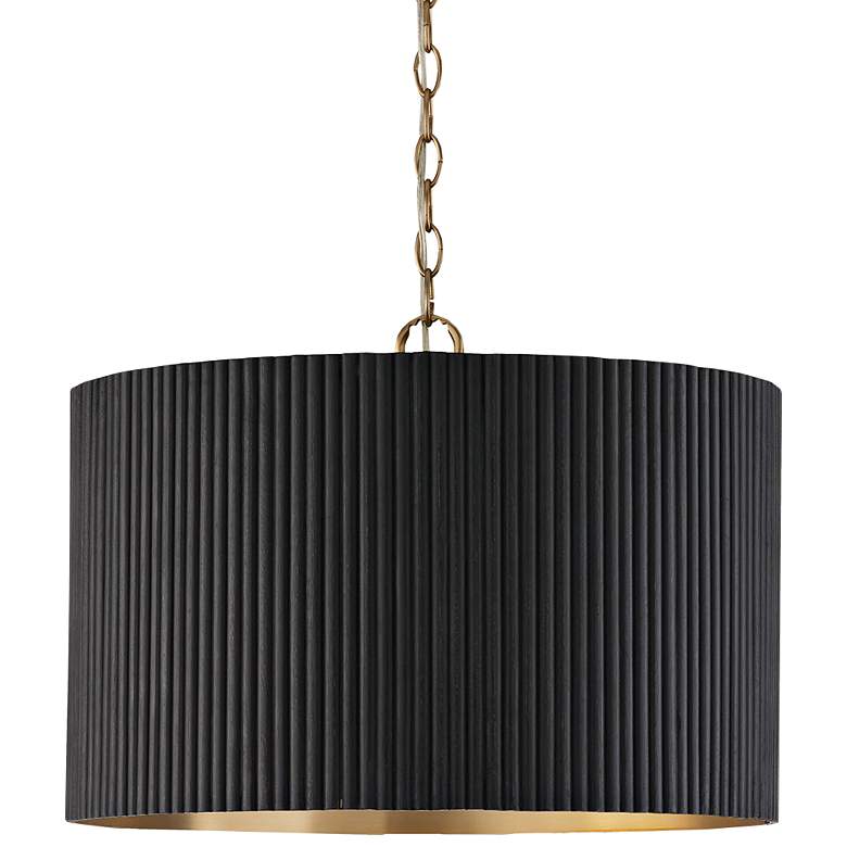Image 2 Capital Donovan 19 3/4" Wide Modern Black and Matte Brass Pendant