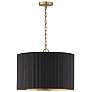 2_Capital Donovan 19 3/4" Wide Modern Black and Matte Brass Pendant