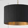 3_Capital Donovan 19 3/4" Wide Modern Black and Matte Brass Pendant more views