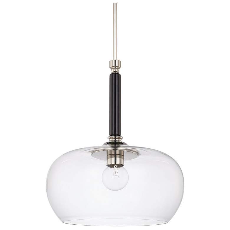 Image 1 Capital Dorsey 15 1/2" Wide Black and Nickel Pendant Light