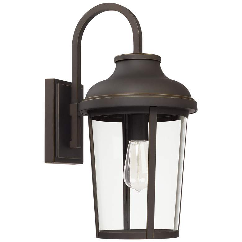 Image 1 Capital Dunbar 18 1/4" High Oiled Bronze Outdoor Wall Light