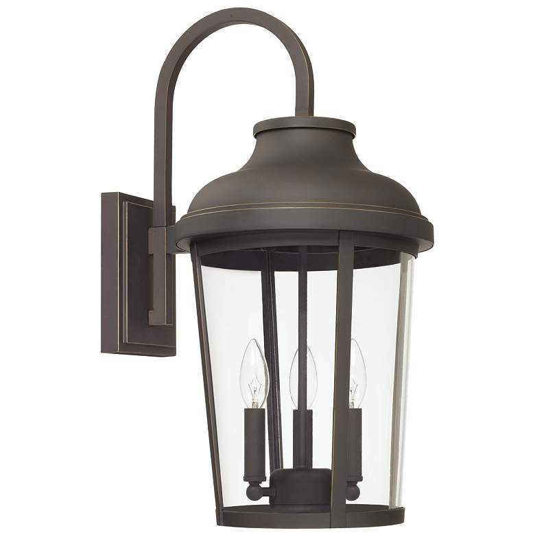 Image 1 Capital Dunbar 22 1/2"H Bronze 3-Light Outdoor Wall Light