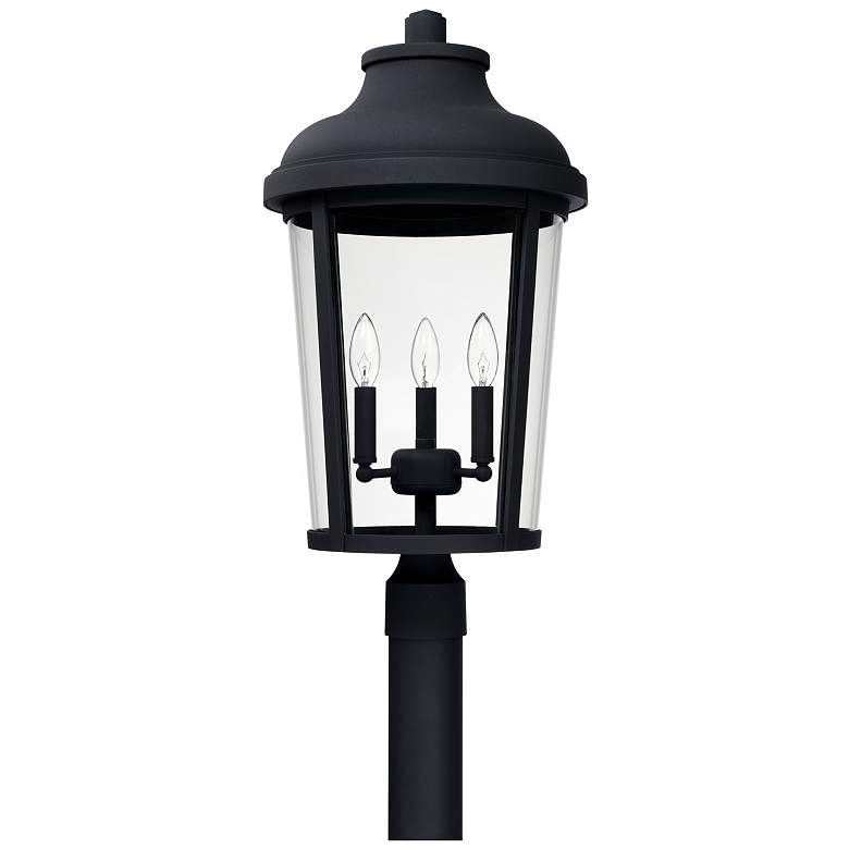 Image 1 Capital Dunbar 25 1/4" High Black 3-Light Outdoor Post Light