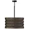 Capital Dunn 22" Wide Modern Espresso Black Drum Pendant Light