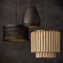 4_Capital Dunn 22" Wide Modern Espresso Black Drum Pendant Light more views