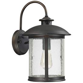 Image1 of Capital Dylan Glass 15 1/4"H Bronze Outdoor Wall Light