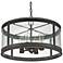 Capital Dylan Glass 22" Wide Bronze Outdoor Hanging Light