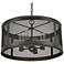 Capital Dylan Mesh 12 3/4"H Drum Outdoor Hanging Light