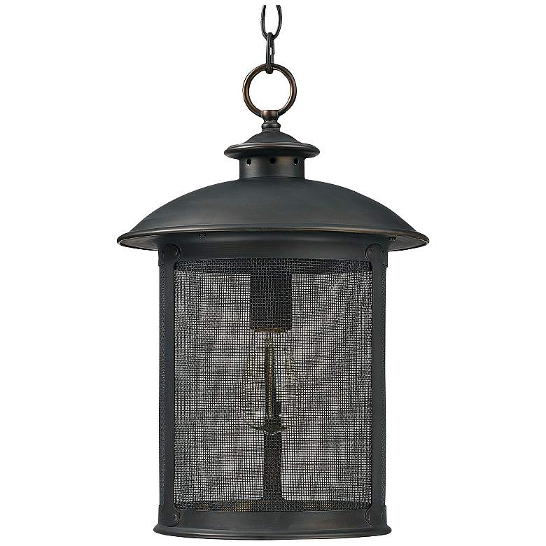 Image 1 Capital Dylan Mesh 17 1/2"H Bronze Outdoor Post Light