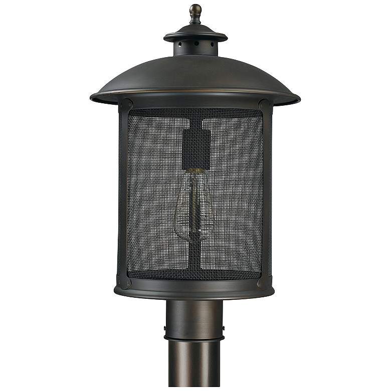 Image 1 Capital Dylan Mesh 17" High Old Bronze Post or Hanging Light