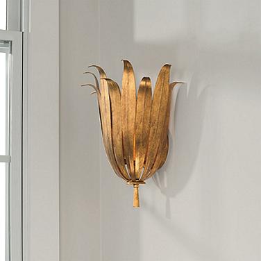 Capital Eden 13 3/4" High Antique Gold Wall Sconce