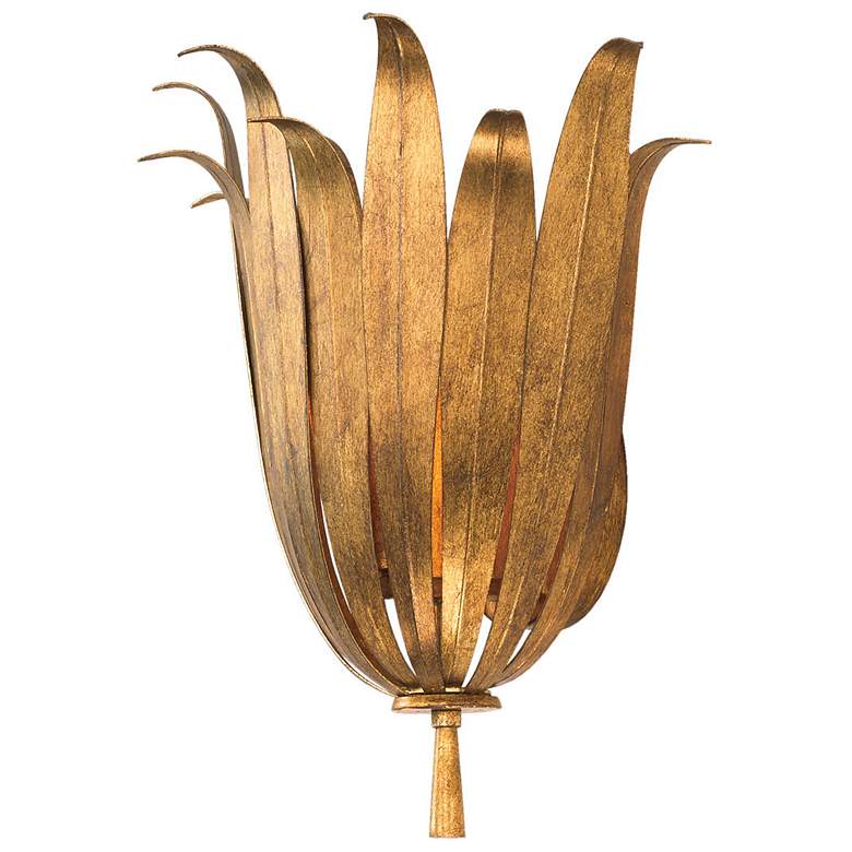 Image 2 Capital Eden 13 3/4" High Antique Gold Wall Sconce