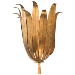 Capital Eden 13 3/4" High Antique Gold Wall Sconce