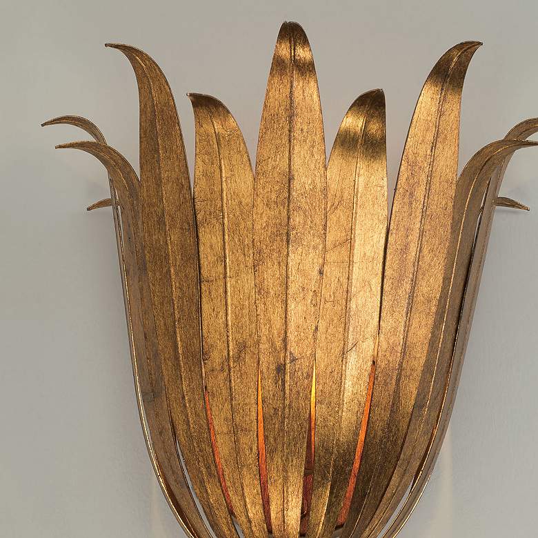 Image 3 Capital Eden 13 3/4" High Antique Gold Wall Sconce more views