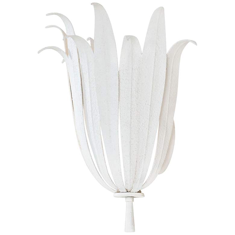 Image 2 Capital Eden 13 3/4" High Textured White Wall Sconce