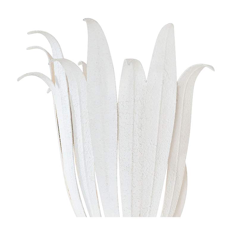 Image 3 Capital Eden 13 3/4" High Textured White Wall Sconce more views