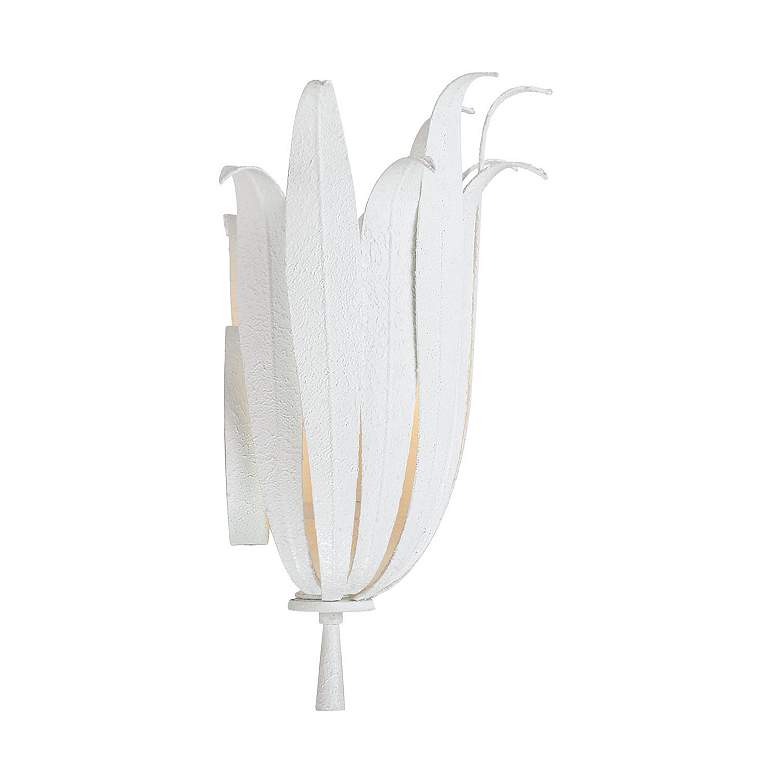 Image 6 Capital Eden 13 3/4" High Textured White Wall Sconce more views