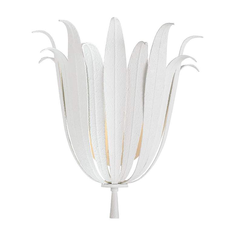 Image 7 Capital Eden 13 3/4" High Textured White Wall Sconce more views