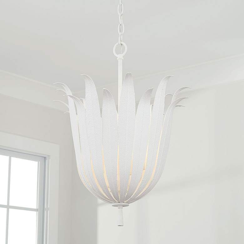 Image 3 Capital Eden 16" Wide Textured White Pendant Light more views