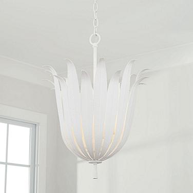 Capital Eden 16" Wide Textured White Pendant Light