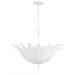 Capital Eden 24" Wide Textured White Flower Pendant Light