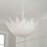 1_Capital Eden 24" Wide Textured White Flower Pendant Light