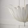 3_Capital Eden 24" Wide Textured White Flower Pendant Light more views