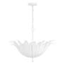 5_Capital Eden 24" Wide Textured White Flower Pendant Light more views