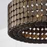 3_Capital Eliana 21 3/4" Wide Dark Brass Drum Pendant Light more views