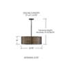 4_Capital Eliana 21 3/4" Wide Dark Brass Drum Pendant Light more views