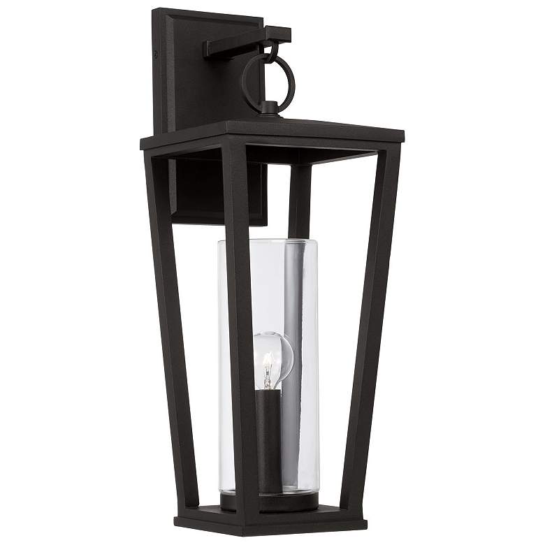 Image 2 Capital Elliott 20" High Black Outdoor Lantern Wall Light